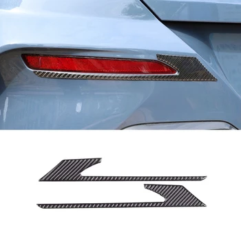 Аксессуары для наклеек на брови из мягкого углеродного волокна для BMW 8 серии G14 G15 G16 2019-2022