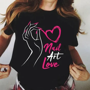 Женская футболка с принтом в виде сердца с коротким рукавом и круглым вырезом, женская футболка, топы Camisetas Mujer DW349