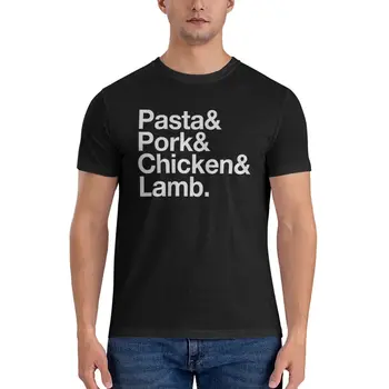 Тема Somebody Feed Phil - Искусство приготовления макарон, Свинины, курицы и баранины, Классическая футболка, черные футболки для мужчин, футболки больших размеров